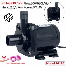 DC12V Small Portable Silent Water-cooled Temperature Circulating Submersible Pump Brushless Motor Garden Hydroponic Irrigation