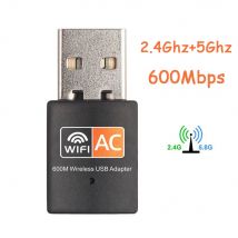 600Mbps Wireless USB WiFi Adapter Receiver wifi Dongle PC Network Card Dual Band wifi 5Ghz Adapter For Laptop Computer