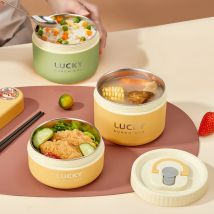 WORTHBUY Przenośne uszczelnione termiczne pudełko na Lunch dla dzieci do układania w stosy w kuchence mikrofalowej 304 ze stali nierdzewnej pojemnik Bento termiczny pojemnik na żywność