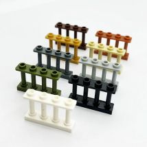 20 Stück 1x4 Punkte Bauernhof- und Gartenbaustein-Set mit Ranch-Zaun – MOC DIY-Tierszene-Spielset, kompatibel mit 15332