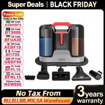 Przenośny odkurzacz do dywanów ABIR G80, ssanie 15000PA, samoczyszcząca się osłona, odkurzacz na mokro i sucho do czyszczenia sof, zasłon, siedzisk dla zwierząt i domu.