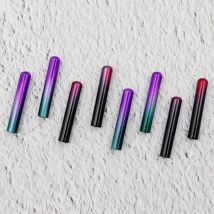 Schöne 4 teile/los 3,8x22mm Lila Grün Nahtlose Lackierte Metall Tipps Ersatz Reparatur Kugel Kopf Schnürsenkel Aglets DIY Sneaker Kits