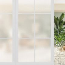 Reine, matte Fensterfolie, Sichtschutz, UV-blockierende Wärmeregler, mattierte Aufkleber, selbstklebender, undurchsichtiger dekorativer Glasaufkleber für Zuhause
