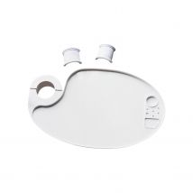 1PC regolabile 45/50mm vassoio per scaler da laboratorio dentale staffa girevole carico 12 kg plastica bianca per unità sedia