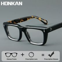 Mode Dicken Rahmen Acetat Gläser Männer Vintage Platz Myopie Brillen Rahmen Lesebrille Luxus Marke Brillen