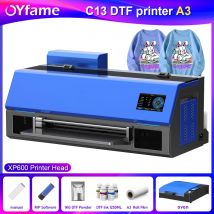 Stampante OYfame A3 + DTF impresora dtf Per Epson XP600 Direttamente per filmare Tessile A3 macchina da stampa magliette A3 con forno di polimerizzazione dtf