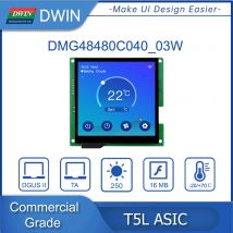DWIN 4.0" IPS 480X480 Square Module Capacitive Touch Panel, TFT LCD, UART LCM HMI Intelligent Display Control for Arduino Nano