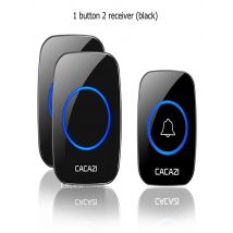 CACAZI A06 DC battery-operated Wireless Waterproof Doorbell 300M Remote 36 chimes Cordless Home Cordless Call Bell