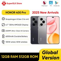 Original Global Version HONOR 400 Pro 5G Smartphone 200MP Camera Snapdragon 8 Gen 3 6.7'' AMOLED Screen 100W Wired 50W Wireless