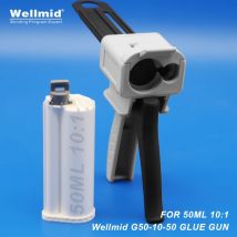 10:1 50ml Adesivi Epossidici Pistola di Erogazione 2K Kit Portatile Doppio Tubo Dispenser di Miscelazione Loctite ARALDITE 3M Cartucce AB Pistola per Colla
