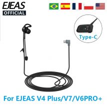 EJEAS Typ-C-Schnittstelle In-Ear-Schiedsrichter-Headset geeignet für V4 Plus/V7/V6PRO+ Motorradhelm Bluetooth-Gegensprechanlage