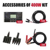 DOKIO 3M/5M Solar Cable 10A/20A/30A Connector   （Does‘t include solar panels）