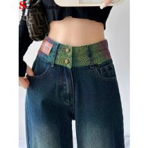 Chi Baggy Hohe Taille Gerade Jeans Frauen Streetwear Vintage Breite Bein Denim Hosen Frühling Herbst Koreanische Casual Neue Kot Pantolon