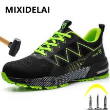 Leichte Sicherheitsschuhe Männer Stahlkappe Sneaker Anti-stab Anti-smash Arbeit Sicherheitsstiefel Mode Mann Arbeitsschuhe Schutzschuhe