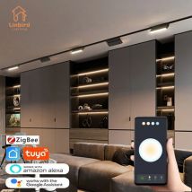 Inteligentny system oświetlenia szynowego z magnetyczną szyną Nowoczesna elastyczna oprawa Reflektor LED DC48V Sufitowe oświetlenie wewnętrzne Inteligentna lampa domowa Living