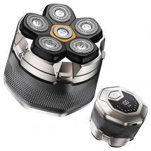 Sweker Head Shaver for Bald Men Magnetic Electric Razor for Men IPX7 Waterproof Rechargeable Beard Shavers