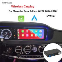 Bezprzewodowy CarPlay Android Auto dla Mercedes Benz C GLC CLA GLA S-Class W222 W205 NTG5 Moduł Akcesoria Samochodowe