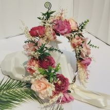 Blumen krone für Frauen Boho Blume Stirnband verstellbare Blumen Kopfschmuck Haar Kranz Hochzeit Festival Party Haarschmuck