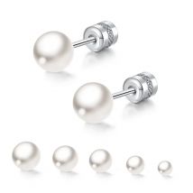 2/6 stücke 20g 316l Edelstahl Perlen Ohr stecker, Schrauben zurück Knorpel Tragus Muschel Helix Ohr Piercing Schmuck für Frauen Männer