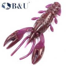 B&U 60 mm Craw Floating Fishing Soft Lure Jig Wobbler Swimbait Silikonköder Garnelen Bass Barsch Köder Künstliche Craws Köder