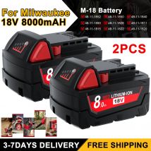 Akumulator Milwaukee M18 18V 8000mAH Li-ion 48-11-1815 48-11-1850 Akumulator do elektronarzędzi z ładowarką 6A