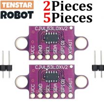 TENSTAR 2 szt./5 szt. VL53L0X Laserowy czujnik odległości Time-of-Flight (ToF) z modułem Breakout 940nm CJVL53L0XV2, laserowy moduł pomiaru odległości IIC