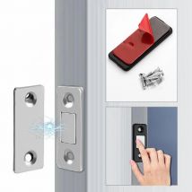 Forte fermaporta magnetico per porta dell'armadio, chiusura per porte dei mobili, serratura magnetica per armadio, strumento di aspirazione per porta ultra magnetica