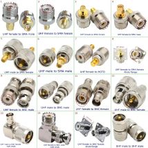 1Pcs Q9 BNC SMA Zu SL16 PL259 SO239 UHF Männlich Weiblich Stecker T Typ 3Way Splitter Flansch koaxial Adapter Messing Schnelle Lieferung