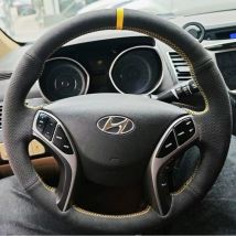  ﻿Custom auto lenkrad abdeckung rutsch festes wildleder für hyundai elantra 2015-2018 avante i30 2015-2019 avant lencing wr