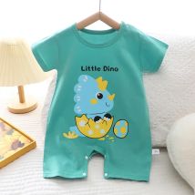 2025 Infant Toddler Crawling Clothes Cotton Summer Boys Girls Thin Male Baby Female Short-sleeved Romper suit Children's Onesie