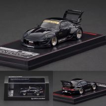 Ignition In Stock 1:64 RWB 993 Mattschwarzes Diecast-Automodell Sammlerstück