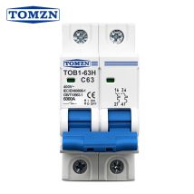 Interruttore automatico di sicurezza TOMZN 2P 3A 6A 10A 16A 20A 25A 32A 40A 50A 63A 400V~ 220V AC MCB 50/60Hz Tipo C