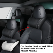 For Tesla Model 3 Model Y Model X S Car Seat Headrest Neck Pillow Soft Memory Form Auto Neck Support Rest Protector Accessories