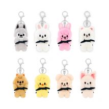 10 cm Skzoo Carino Portachiavi Bambola Coreano Wolfchan Leebit Dwaekki Hanquokka Jiniret Bbokari Puppym Stray Cute Ciondolo Ventole Regalo