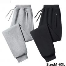 Neue männer Casual Sport Hosen Atmungsaktive Bequeme Feste Lange Hosen Zipper Taschen Design Lose Große Größe Hosen für Männer