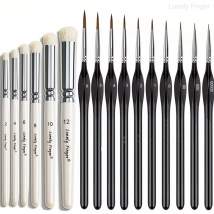 Dry Brush Miniature Painting, Dry Brush Set Miniature Paint Brushes for Models Miniature Painting Watercolor Acrylic Oil Paiture