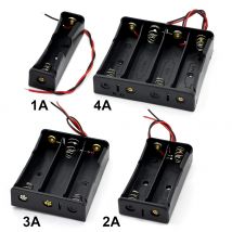 1 2 3 4 Slot 18650 custodia per batteria custodia in plastica per batterie fai da te contenitore per