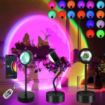 USB 5V Tuya Smart Sunset Lampada Luce notturna Proiettore Sunset Smart Life APP Luci a LED remote Decorazione della stanza Fotografia Regalo
