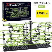 Marmor laufen Labyrinth Rennstrecke Spiele leuchtende Spacer ail Achterbahn Ball Level 2 3 4 elektrische Aufzug Modell Bildung Wissenschaft Spielzeug