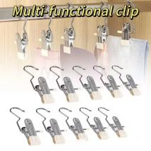 5 stücke Clip Edelstahl Kleidung Clip Mehrzweck Boot Organizer Kleidung Pins Wäsche Haken Hause Lagerung für Kleidung Handtuch