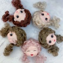 Neue 16 cm Nette Puppe Kopf 1/8 Bjd Multi Gelenke Beweglichen Körper Zubehör 3D Augen Baby Prinzessin Kopf