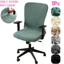 Blätter Jacquard Büro Stuhl Abdeckung Anti-schmutzig Stretch Computer Stuhl Abdeckungen Hause Lift Rotierenden Stuhl Fall Funda Silla Escritorio