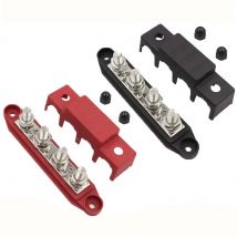 Universeller M6 M8 M10 Auto-Stromverteilerblock 250A Busbar-Klemmenblock Schraubanschlussleiste 12V 24V 36V 48V 300V