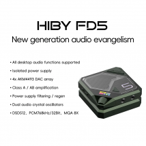 HiBy FD5 USB Bluetooth Wireless Cuffie AMP Decoder MQA 8X pieghevole 3,5/4,4 uscita PCM 768kHz DSD512 DAC AKM4493*4 OPA1612*6