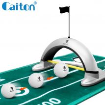 Caiton Golf Automatische Putting-Maschine, Auto Return Golf Cup, Putting-Übungshilfe für den Innen- und Außenbereich, Golftraining für den Bürogebrauch