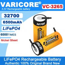 VariCore VC-3265 3.2V 32700 6500mAh LiFePO4 Battery 35A Continuous Discharge Maximum 55A High power +DIY Nickel sheets