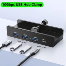 10 Gbit/s USB HUB Clamp USB3.2/3.0/2.0 Splitter Adapter für IMac MacBook Lenovo Desktop PC Zubehör USB Extension Hub Clip