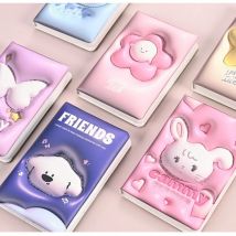 3D Expandable Stress-Relief Planner: High-Fashion Cute Cartoon Squeezable Diary for Girls & Students - Customizable