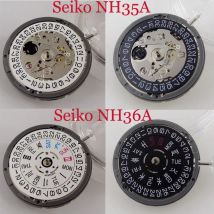 High Accuracy NH35A Automatic Mechanical Movement NH34 NH36 NH38 NH70/71/72 21600 bph Auto Date GMT Model 3.8H 4H 9H Crown