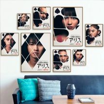 1pc hot tv alice in borderland saison drucken plakat papier wasserdicht hd aufkleber schlafzimmer eingang home wohnzimmer bar wand dekor